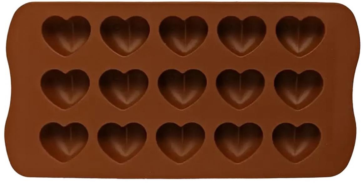Форма для шоколада Gusto Сердечка силиконовая 21х10,5 см (GT-S-204)