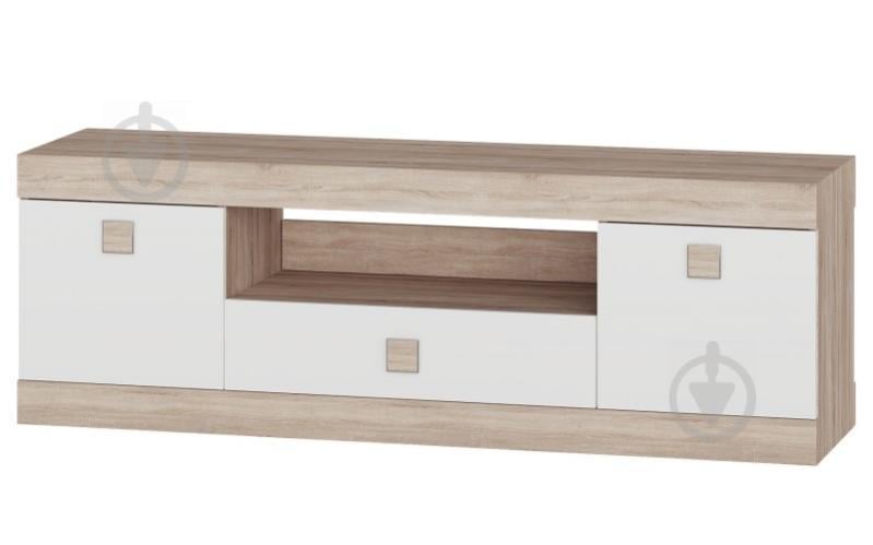 Тумба под телевизор Эверест Соната 1500 сонома + белый