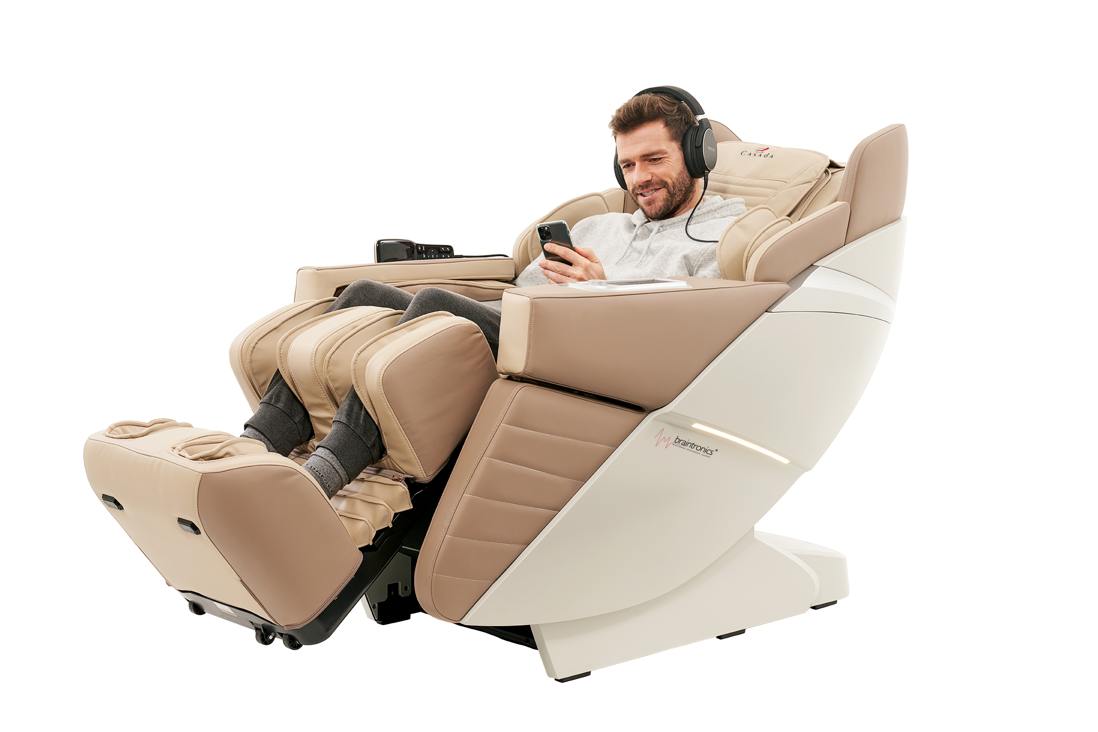 Массажное кресло Casada AlphaSonic III Creame (CS100988) - фото 6 Массажное кресло Casada AlphaSonic III Creame (CS100988) - фото 6