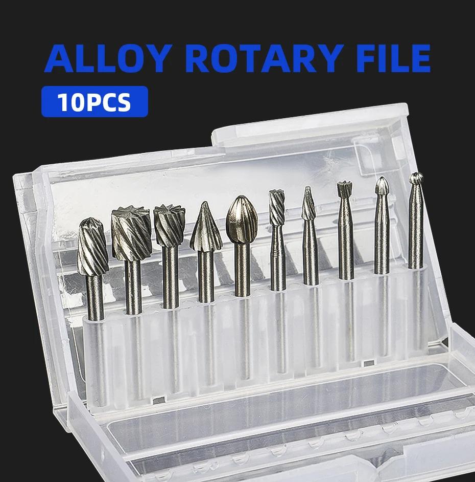 Набор универсальных HSS фрез для фрезерных станков 10 шт. (457476) - фото 5