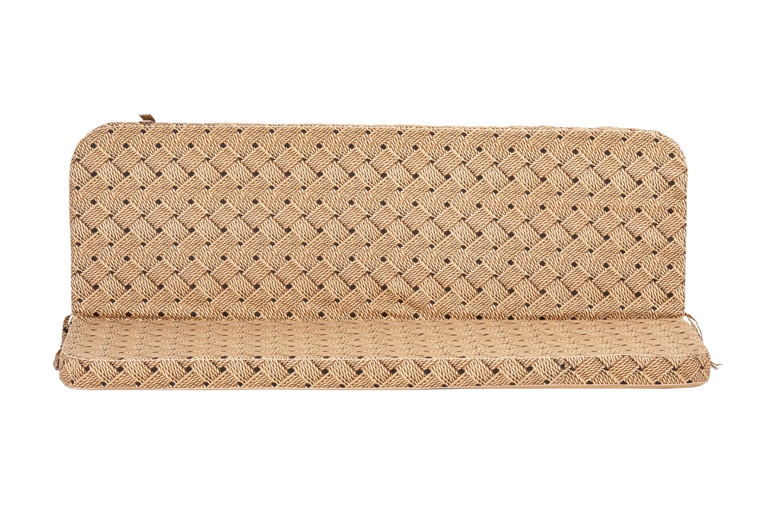 Матрас для качелей eGarden Victoria 180x110x8 см ткань с тефлоновым покрытием Ротанг коричневый