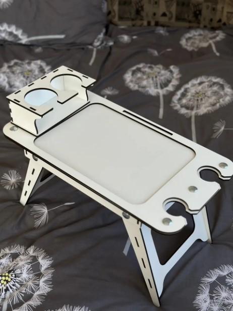 Столик багатофункціональний 58х28 см Білий (019ст) - фото 4 Столик багатофункціональний 58х28 см Білий (019ст) - фото 4