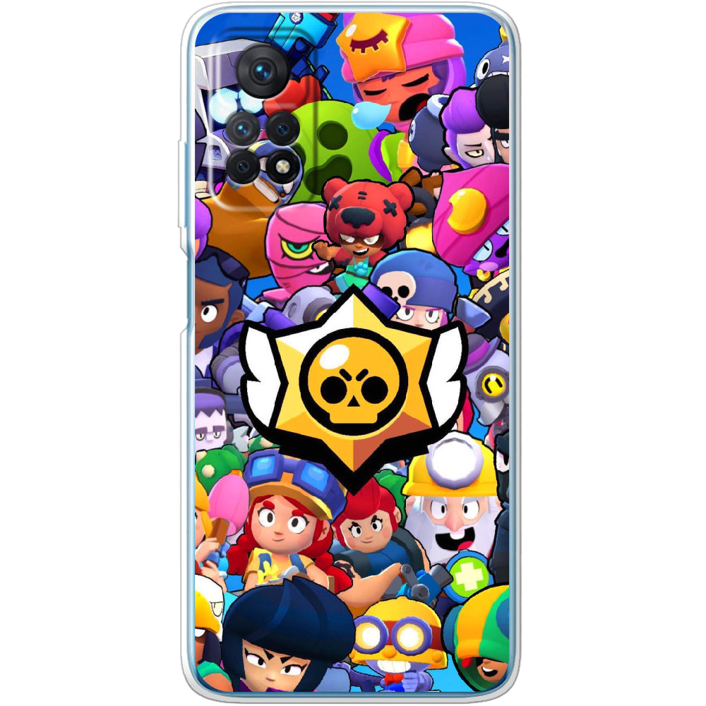 Чохол BoxFace Xiaomi Redmi Note 11 Pro Brawl Stars Прозорий силікон (44185-up2389-44185)