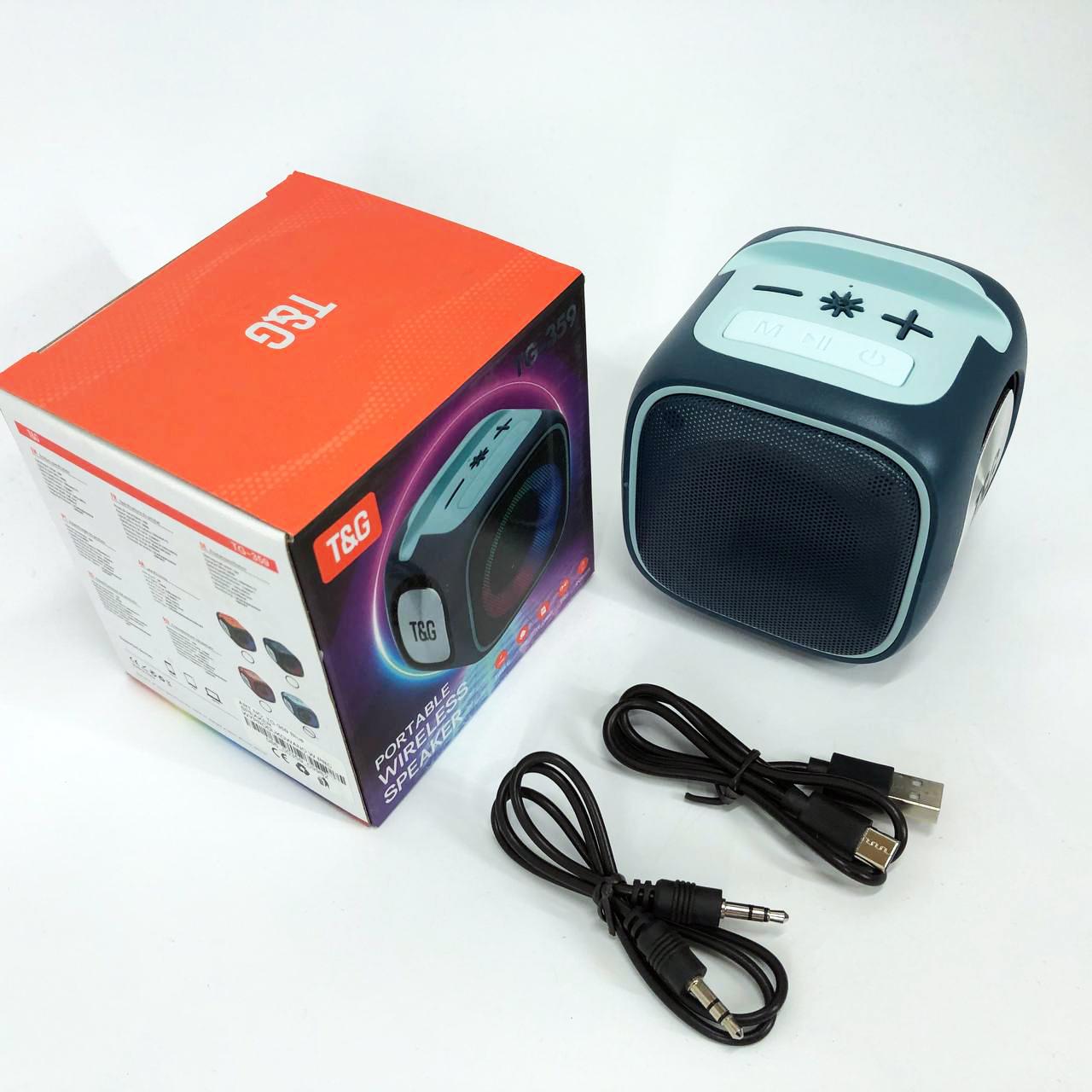 Колонка портативна з підсвічуванням RGB TG359 7W Синій - фото 4 Колонка портативна з підсвічуванням RGB TG359 7W Синій - фото 4