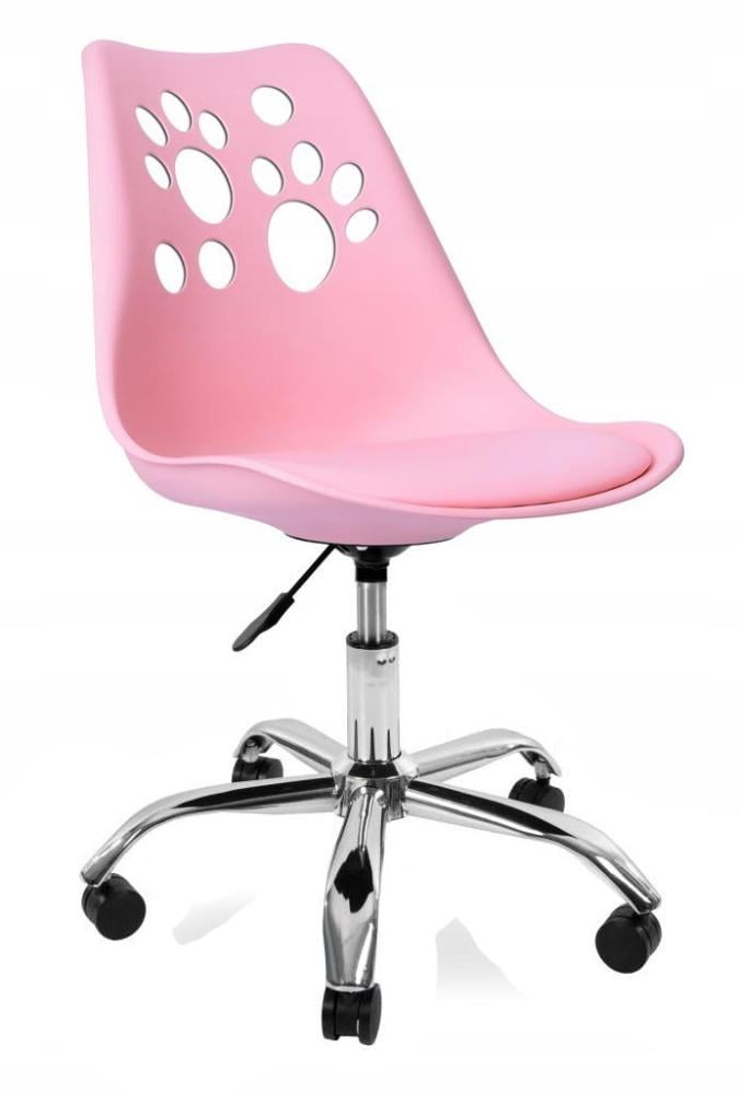 Кресло на колесах Bonro B- 881 со спинкой до 120 кг Розовый (106-76-4230017)