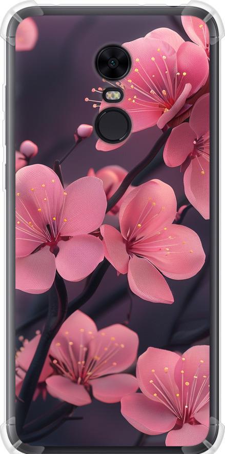 Чехол на Xiaomi Redmi 5 Plus Пурпурная сакура (6075sp-1347-42517)