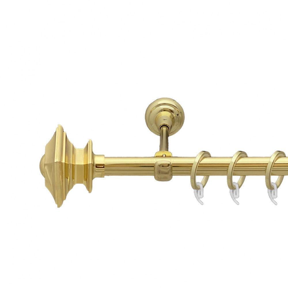 Карниз Orvit Борджеза однорядный гладкий 200 см Золотой (00-00009195)