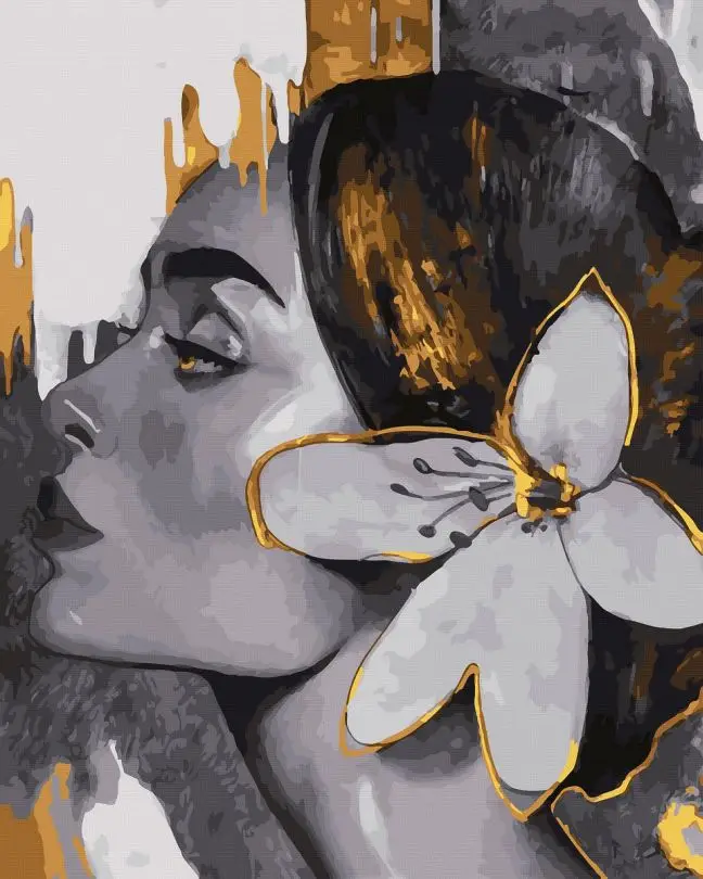 Картина по номерам Brushme Изящный профиль 40x50 см (BJX1105)