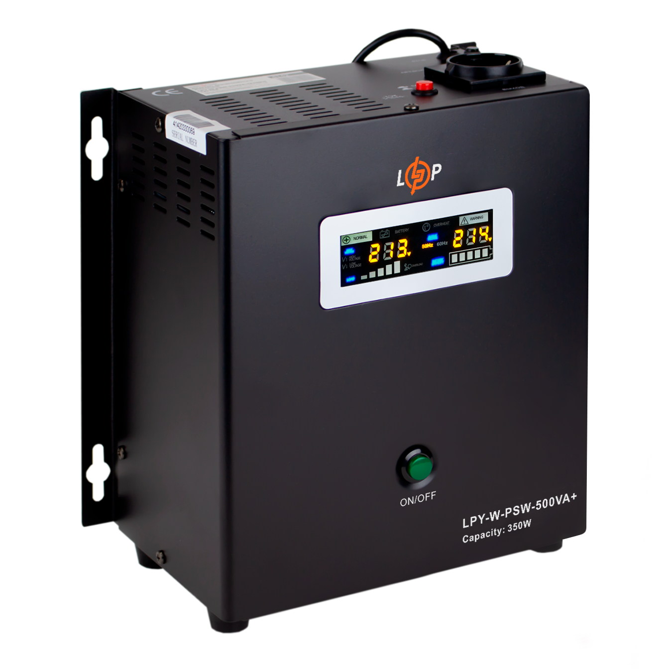 Джерело безперебійного живлення з правильною синусоїдою 12 V LPY-W-PSW-500VA+ 350 Вт 5/10 A (4142) - фото 5 Джерело безперебійного живлення з правильною синусоїдою 12 V LPY-W-PSW-500VA+ 350 Вт 5/10 A (4142) - фото 5