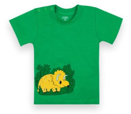 Футболка дитяча бавовняна GABBI FT-21-4-3 Диноленд 86 см Зелений (12611)