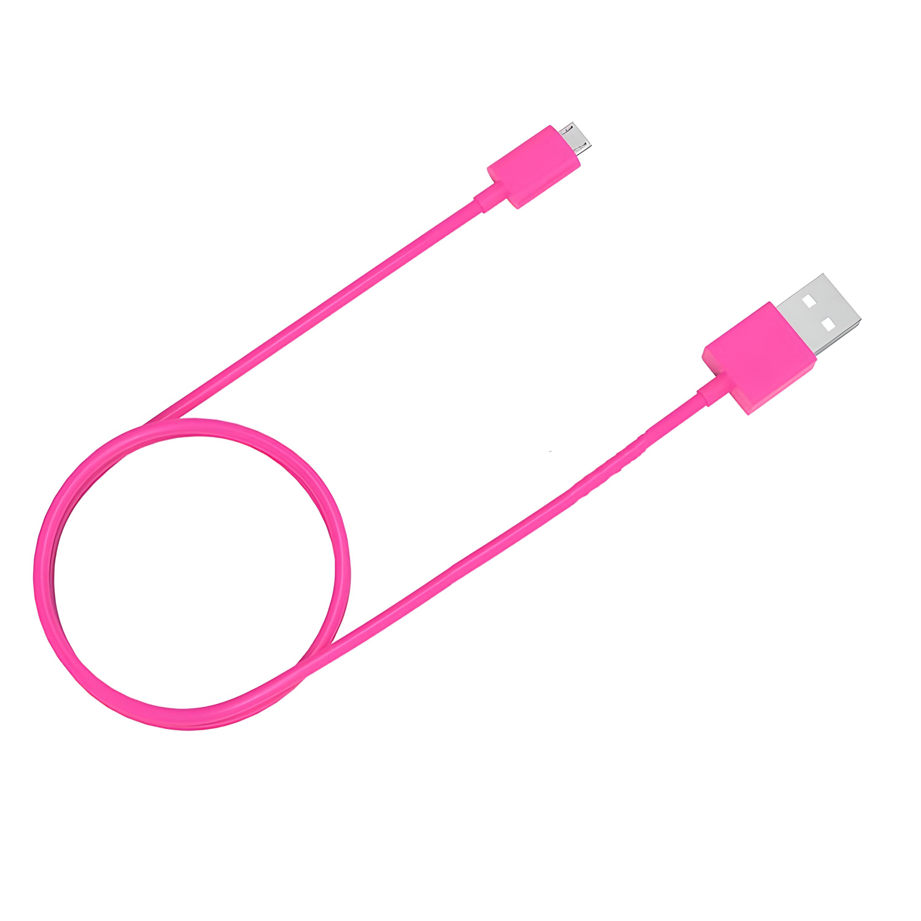 Кабель Orico FDC-10 Micro USB 1 м Розовый - фото 1