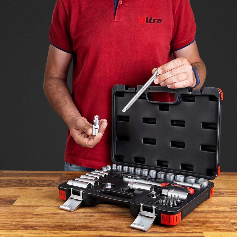 Набір насадок торцевих/біт Ultra CrV Taiwan 3/8" 39 шт. (6003092) - фото 8 Набір насадок торцевих/біт Ultra CrV Taiwan 3/8" 39 шт. (6003092) - фото 8