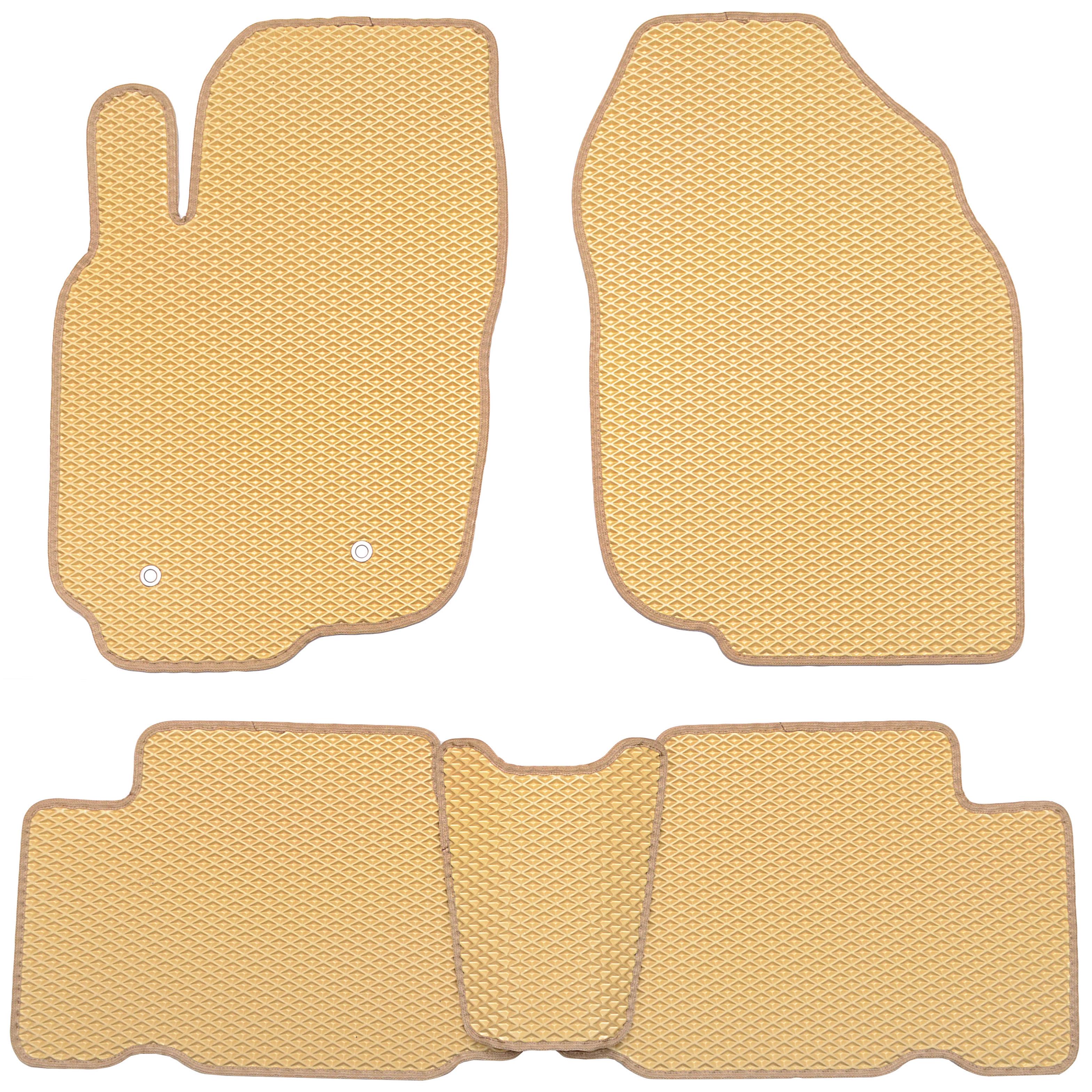 Коврики в салон для Toyota RAV4 2006-2012 EVA-полимерные Бежевый (159567)