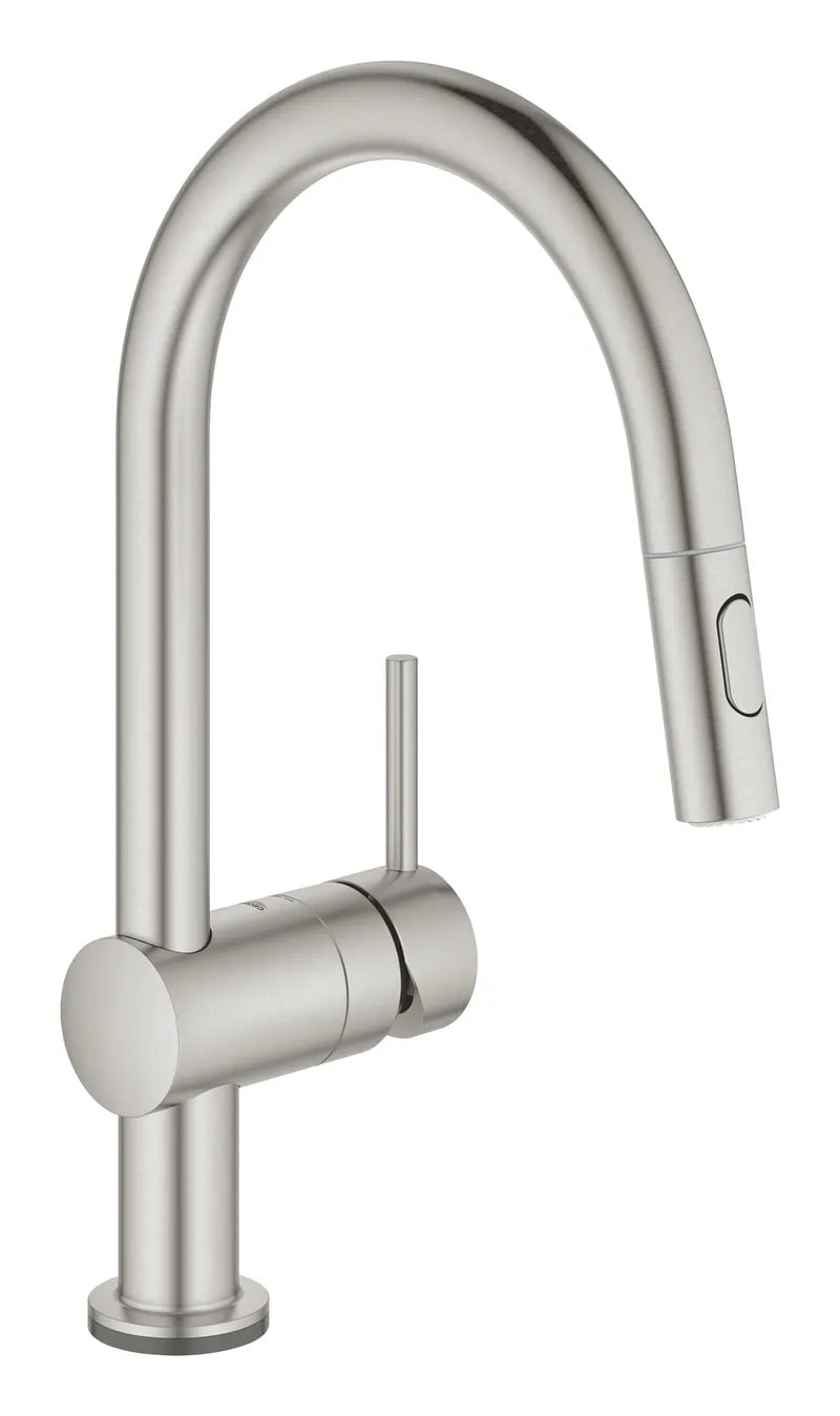 Змішувач сенсорний для кухні Grohe Minta Touch з висувним виливом (31358DC2) Змішувач сенсорний для кухні Grohe Minta Touch з висувним виливом (31358DC2)