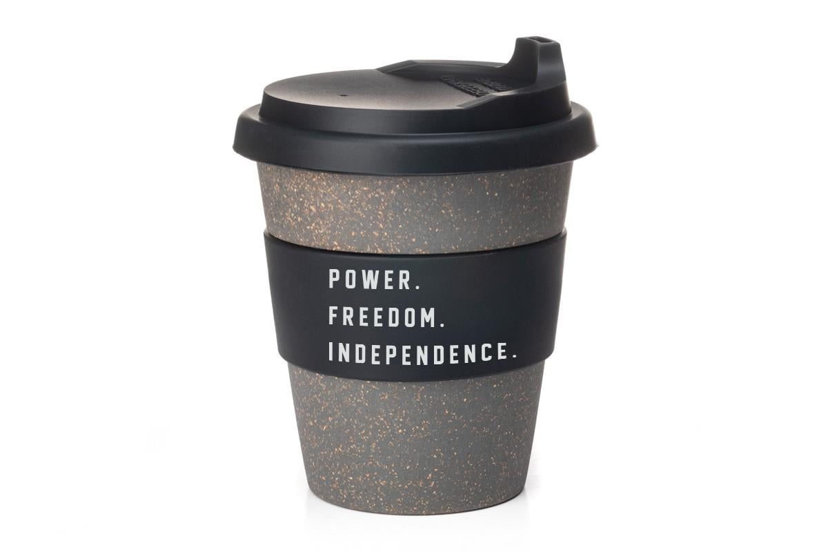 Чашка бамбуковая Power/Freedom/Independence 350 мл Серый - фото 1 Чашка бамбуковая Power/Freedom/Independence 350 мл Серый - фото 1