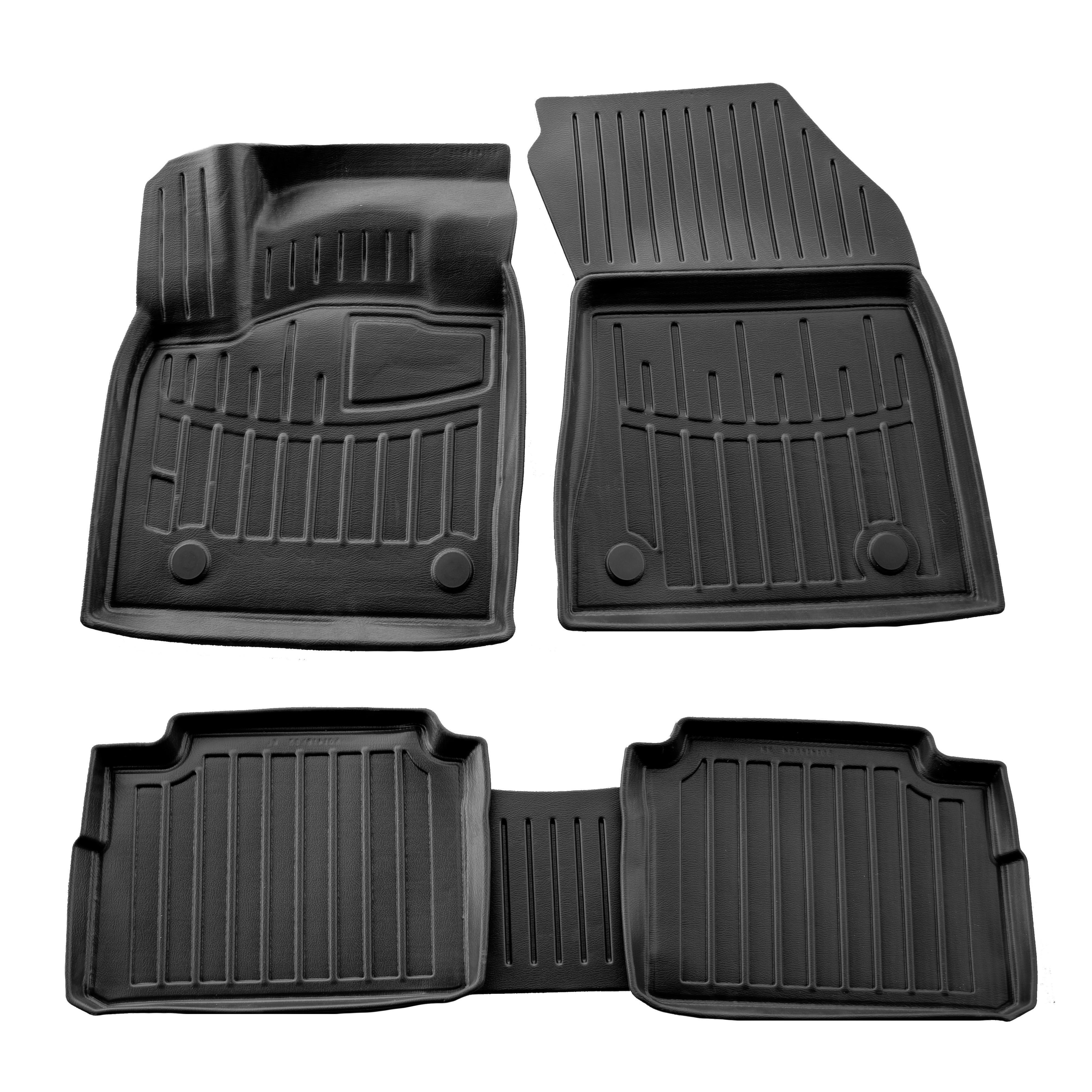 Килимки Stingray 3D для Nissan X-trail T33 / Rogue 2022- рр. поліуретан 5 шт. Чорний (158347)