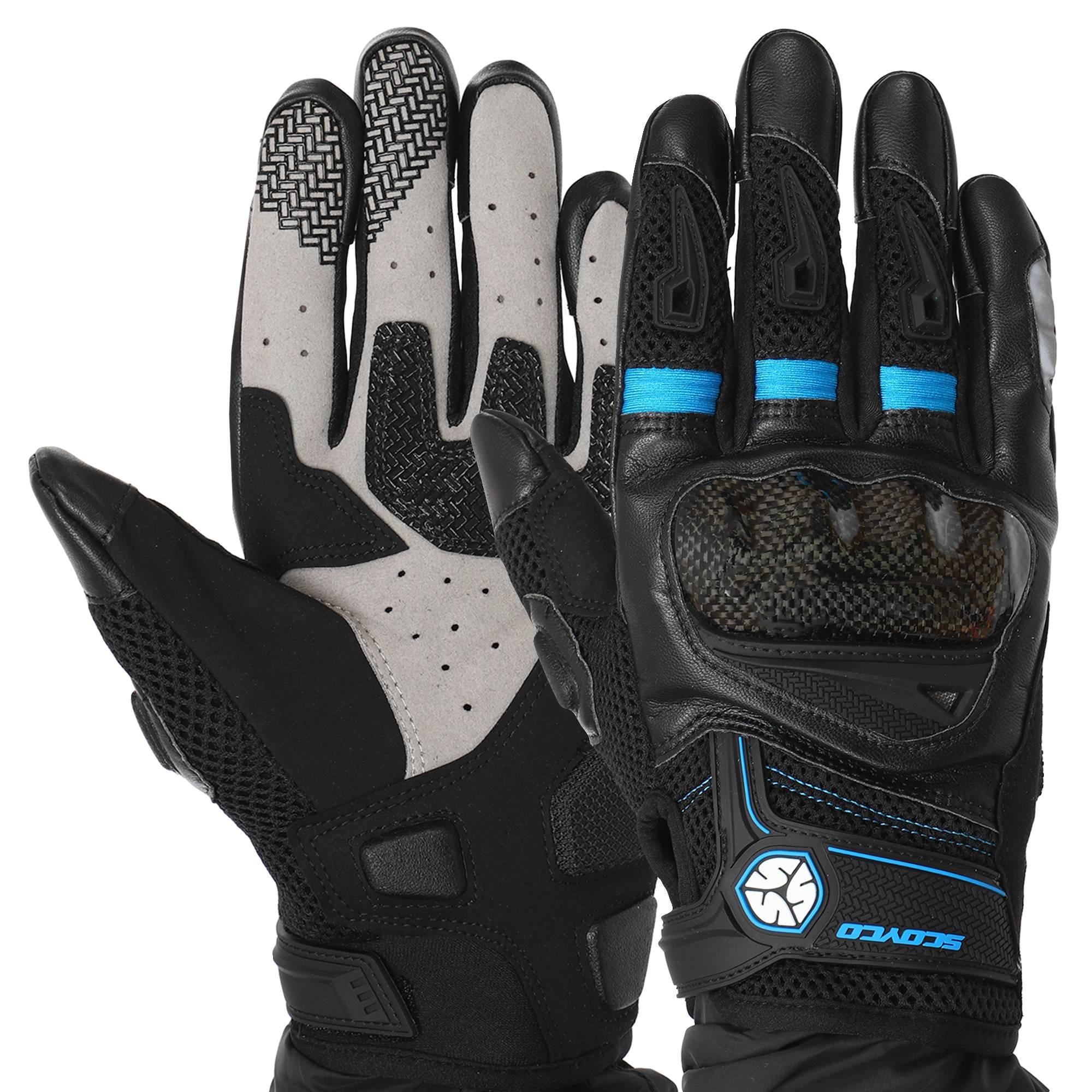 Моторукавицы Scoyco Sensor Touch MC57 M Черно-синий