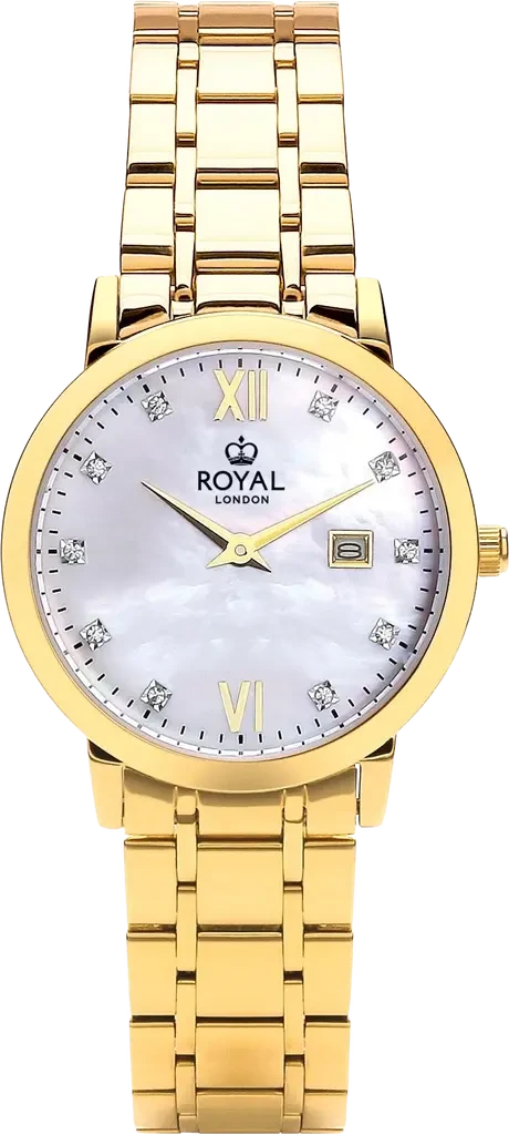Наручные часы женские ROYAL LONDON 21419-07 со стальным корпусом WR 50 м Перламутровый (3145376071)