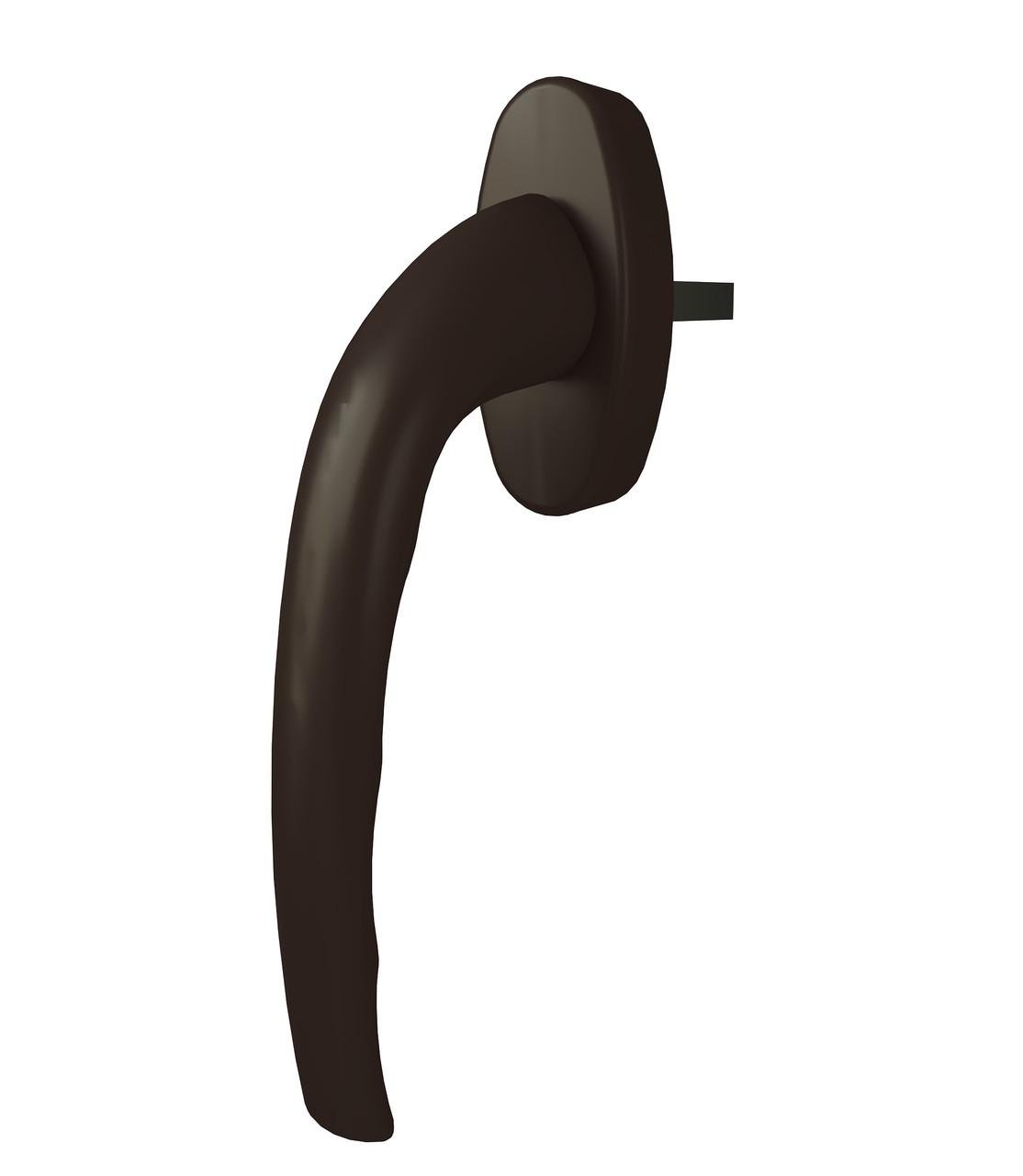 Ручка оконная ASTEX Gera WH 009 Коричневый (WH 009/37 RAL8019)