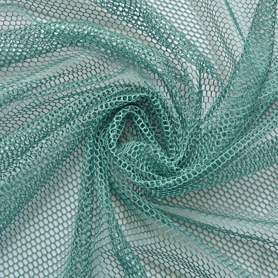 Тюль сітка IDEIA Соти V-318 3,0 м однотонна Морська хвиля (2200004122694)