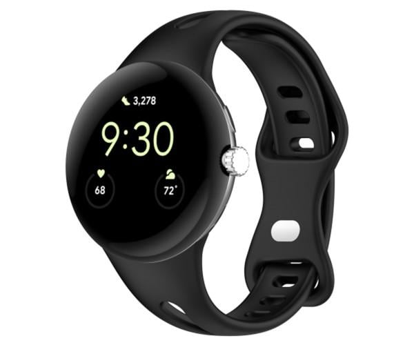 Ремінець для смарт-годинника Silicone Google Pixel Watch Чорний