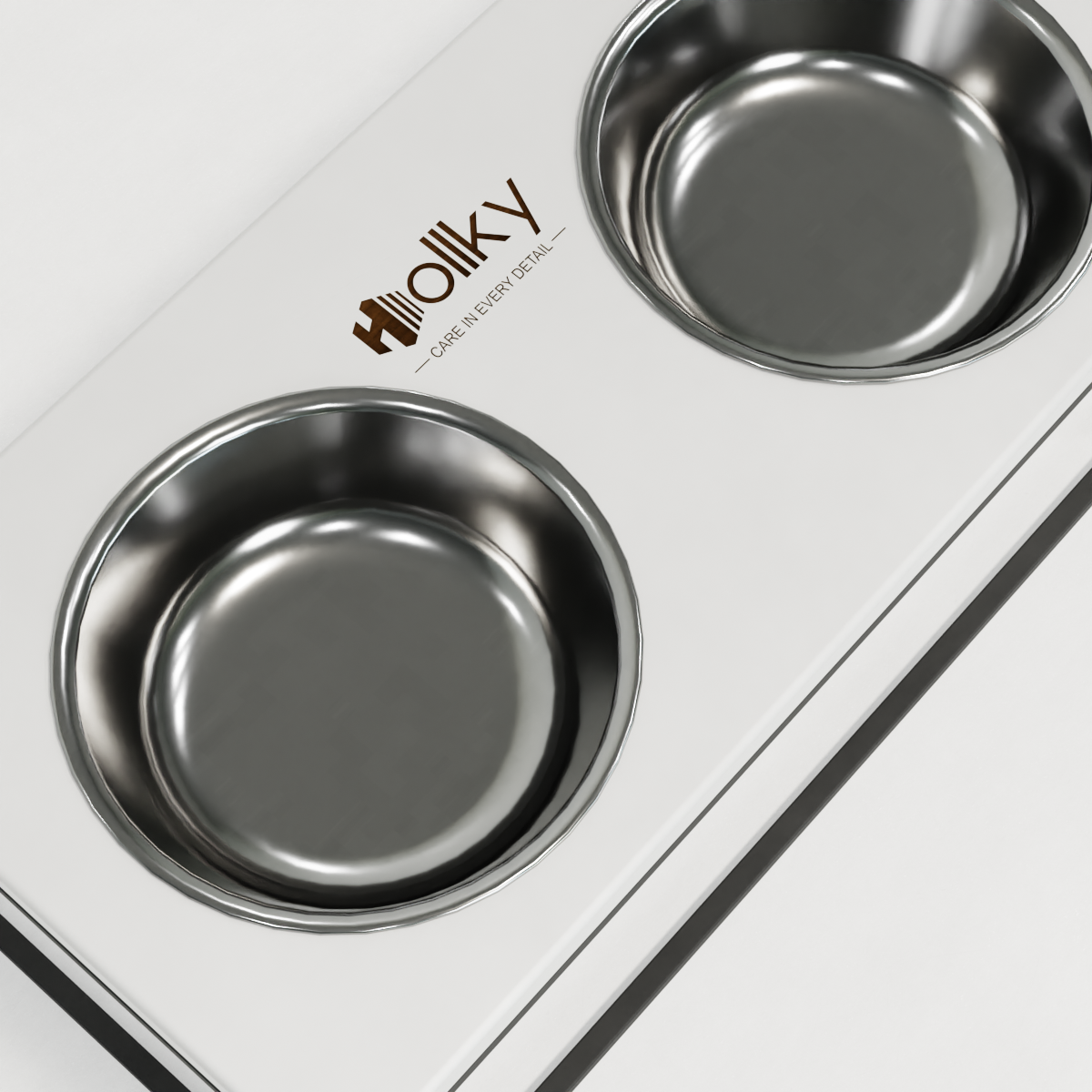 Миски на підставці для великих собак Hollky Base XL20 2х1,8 л (BXL20-522620-GRWH) - фото 2 Миски на підставці для великих собак Hollky Base XL20 2х1,8 л (BXL20-522620-GRWH) - фото 2