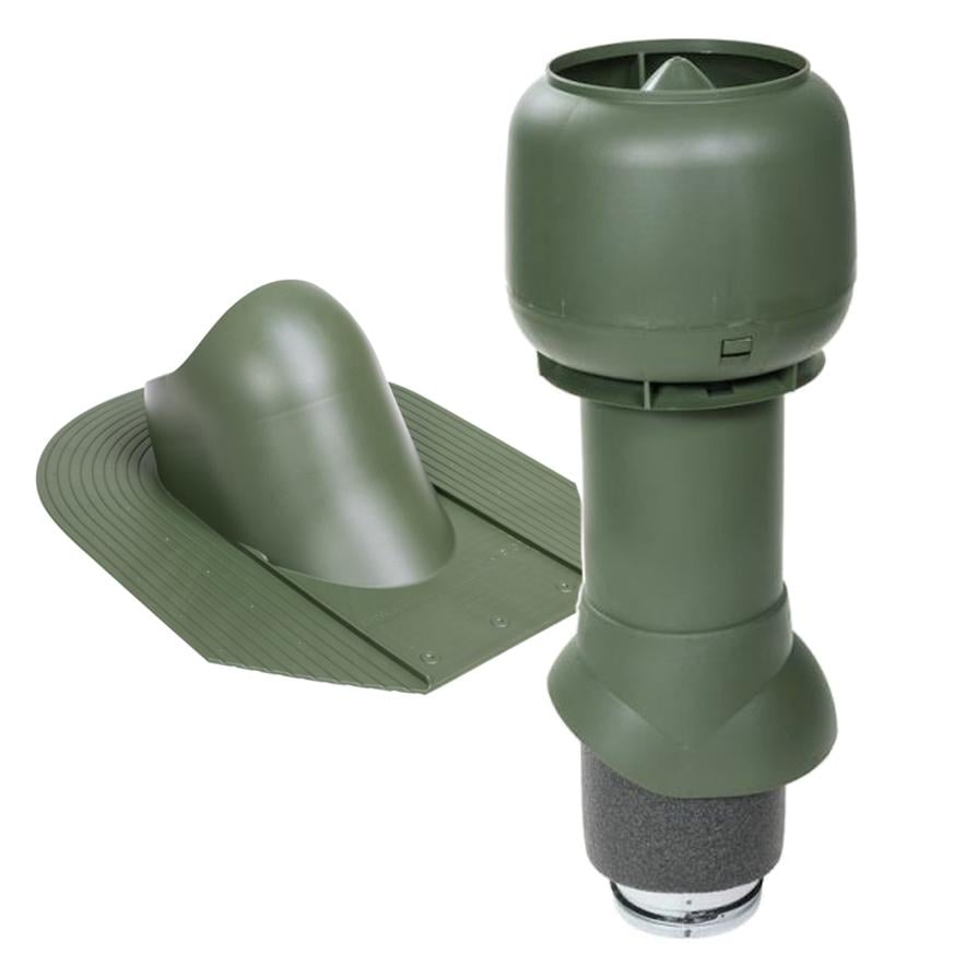 Выход вентиляционный Vilpe для битумной черепицы утепленный Ø 125 мм 500 мм 6020 Зеленый (29904983) - фото 1 Выход вентиляционный Vilpe для битумной черепицы утепленный Ø 125 мм 500 мм 6020 Зеленый (29904983) - фото 1