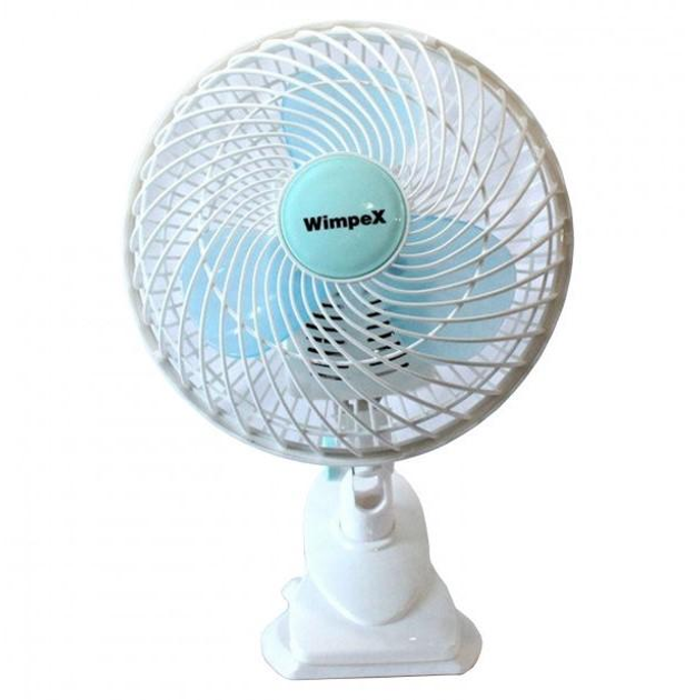 Настольный вентилятор WimpeX WX-707 с прищепкой 25 Вт Белый (ML-04413)