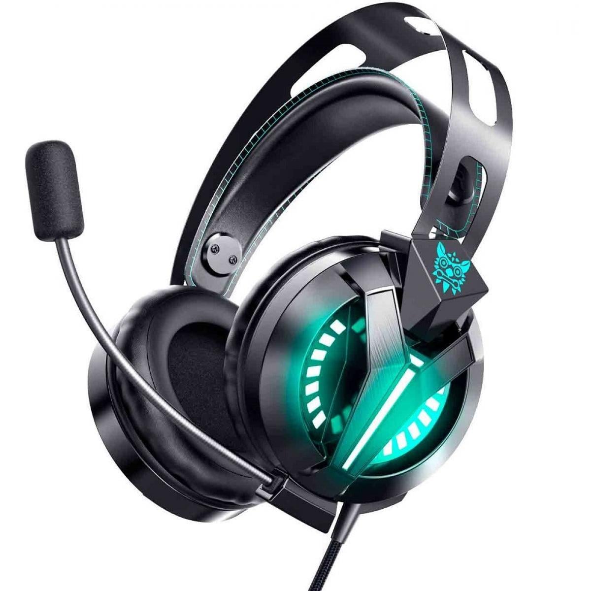 Ігрові навушники ONIKUMA Gaming with LED Combatwing M180 PRO Black/Blue