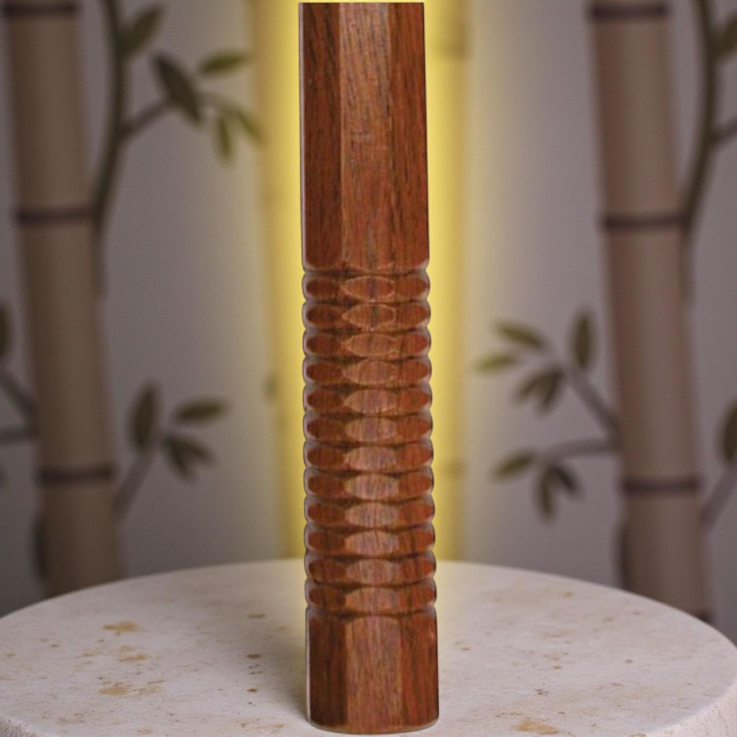 Нунчаки тренувальні дерев'яні Univerza на ланцюгу з дуба Коричневий - фото 10