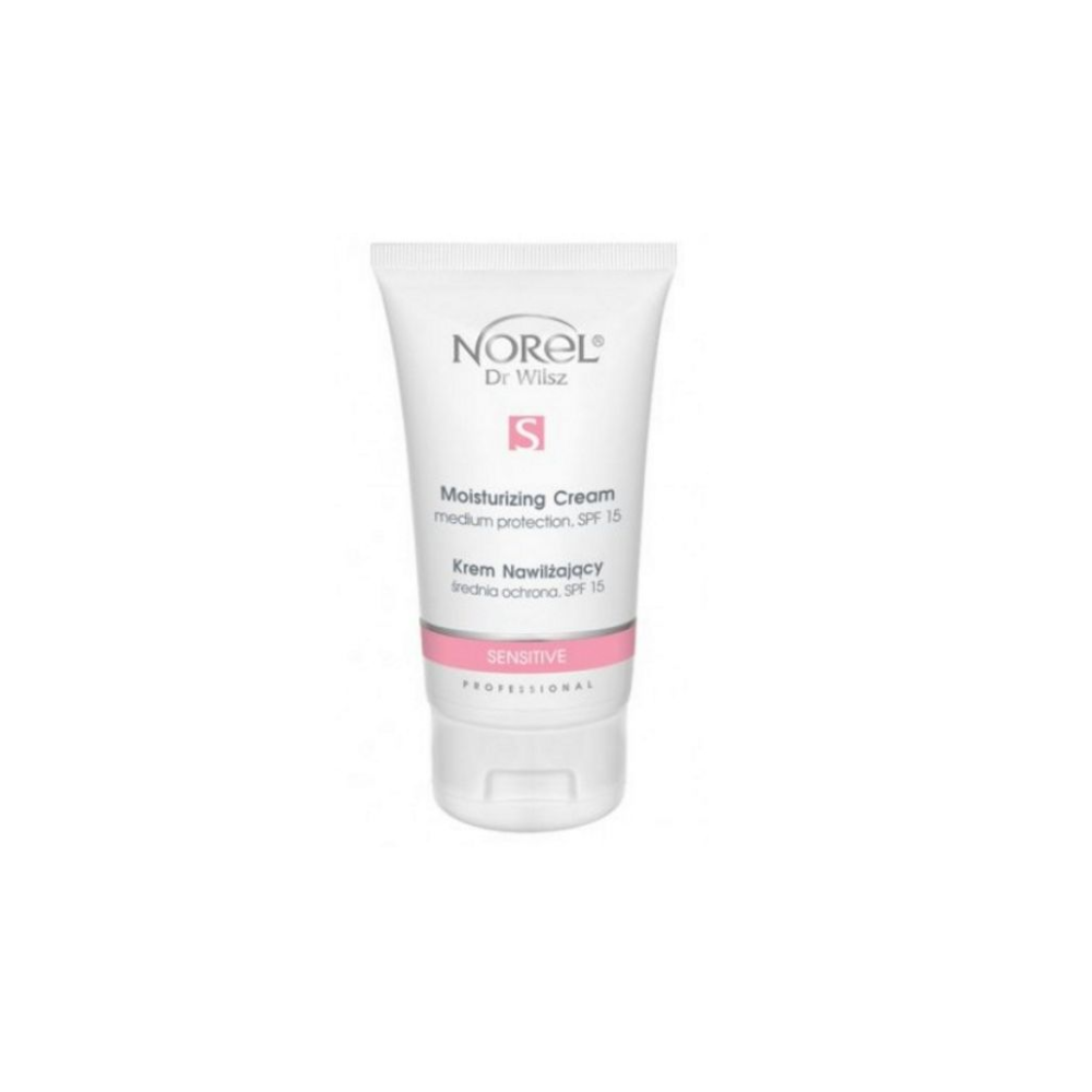 Крем зволожуючий для чутливої шкіри з SPF15 Norel Sensitive Moisturizing Cream SPF15 Medium Protection 150 мл (0137)