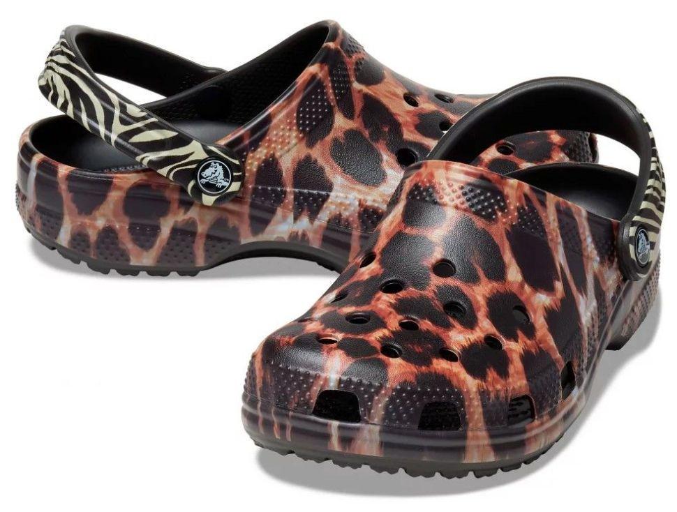 Крокси жіночі Crocs Classic Clog Animal Remix р. 36-37 Коричневий (24281)