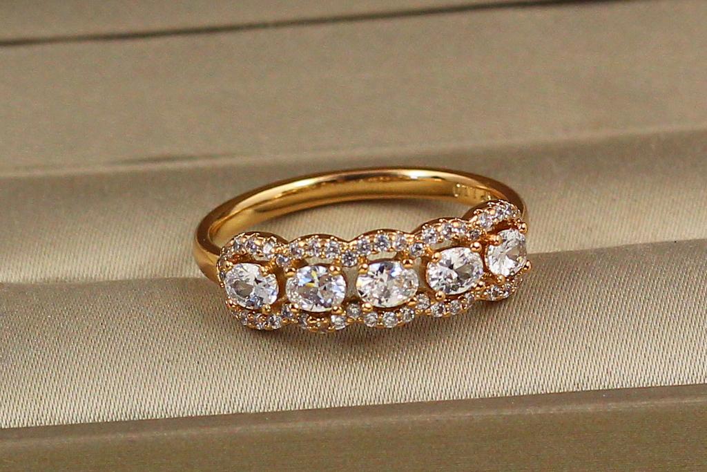 Кольцо Xuping Jewelry прибой р. 20 Золотистый (27772939)