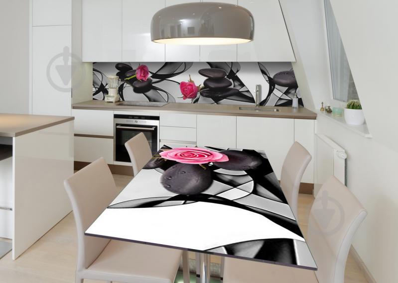 Наклейка 3Д виниловая на стол Zatarga «Цветок и камни» 600х1200 мм (Z182541st) Наклейка 3Д виниловая на стол Zatarga «Цветок и камни» 600х1200 мм (Z182541st)