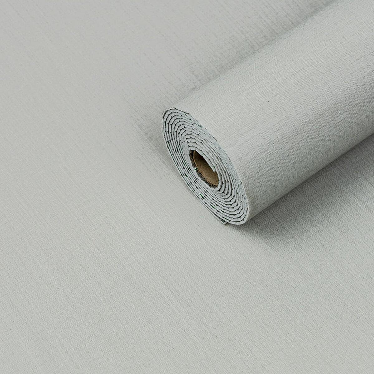 Плитка самоклеящаяся виниловая в рулоне лен 0,6x3 м x 2 мм Серый матовый (SW-00002043)