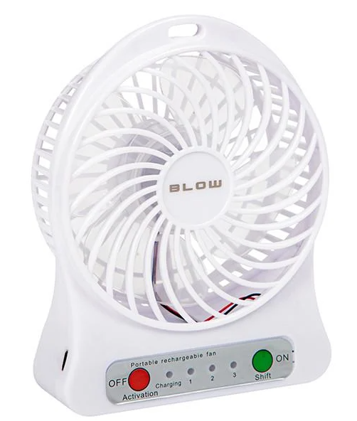 Вентилятор портативный BLOW 18650 44-502 настольный USB Белый (2352824969) Вентилятор портативный BLOW 18650 44-502 настольный USB Белый (2352824969)