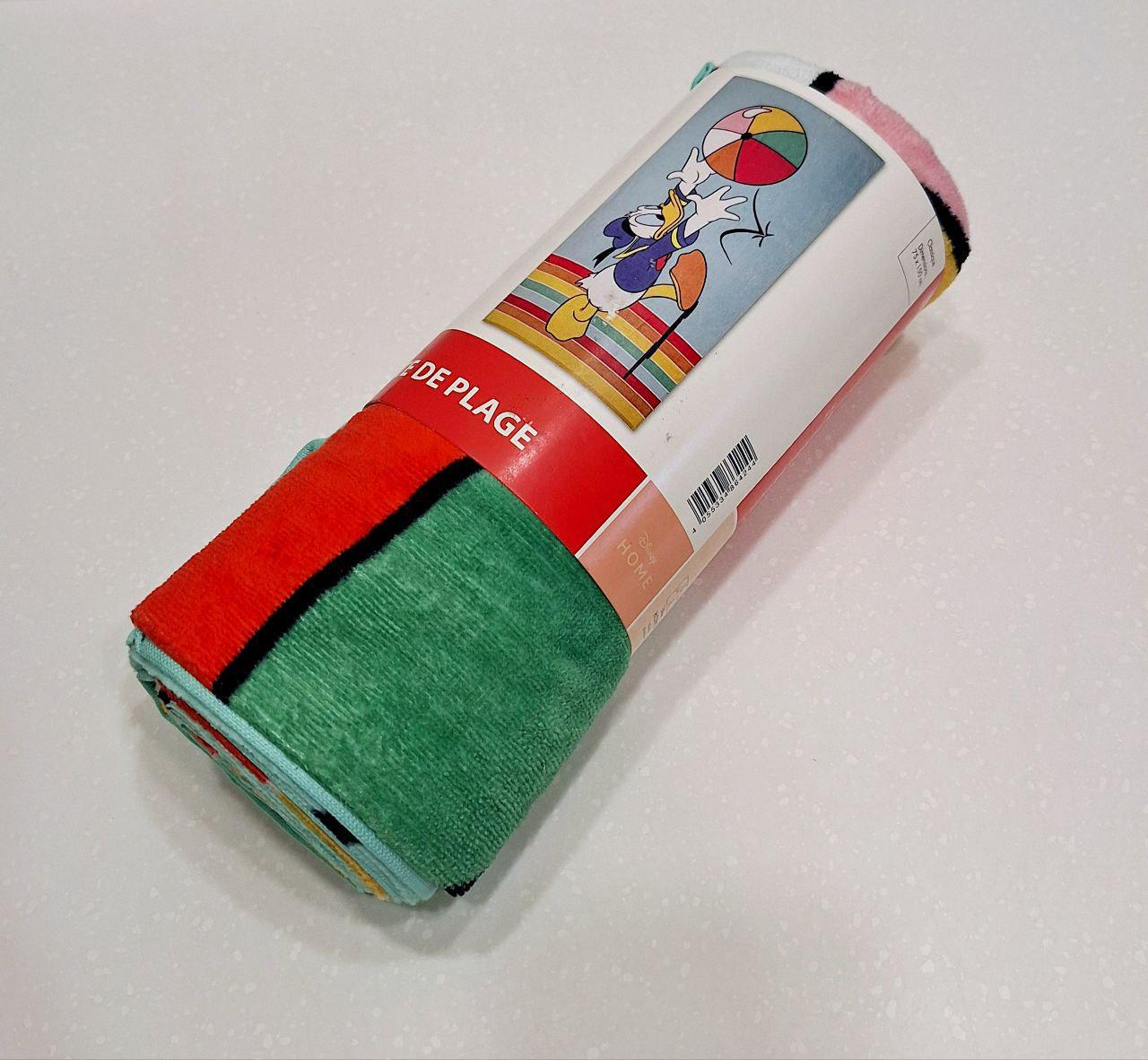 Полотенце детское Микки Маус с друзьями велюр-махра 75х150 см (694)