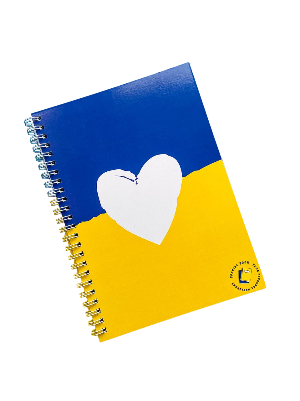 Щотижневик жіночий Specialbook А5 Серце Жовто-синій (12380864) - фото 1