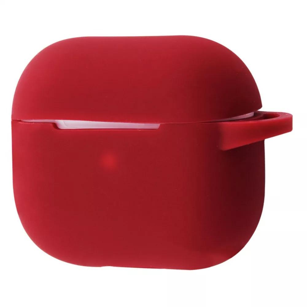 Чехол для наушников Silicone Shock-proof case for Airpods 3 Bordo (590184)