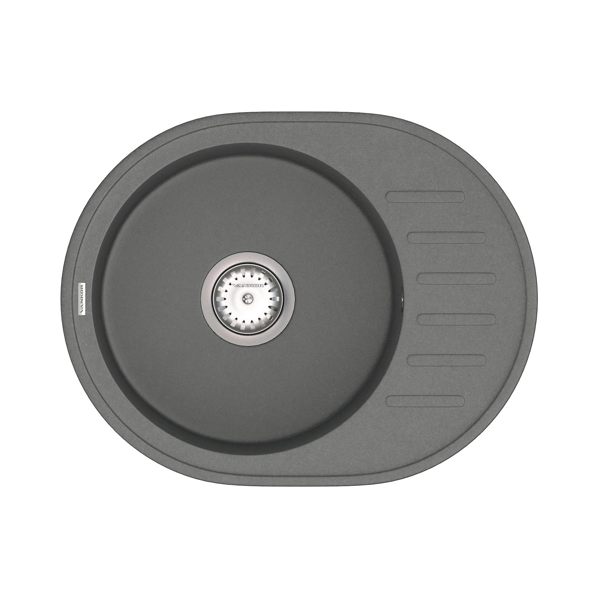 Мойка для кухни Vankor Lira LMO 02.57 + сифон Vankor Gray (74920)