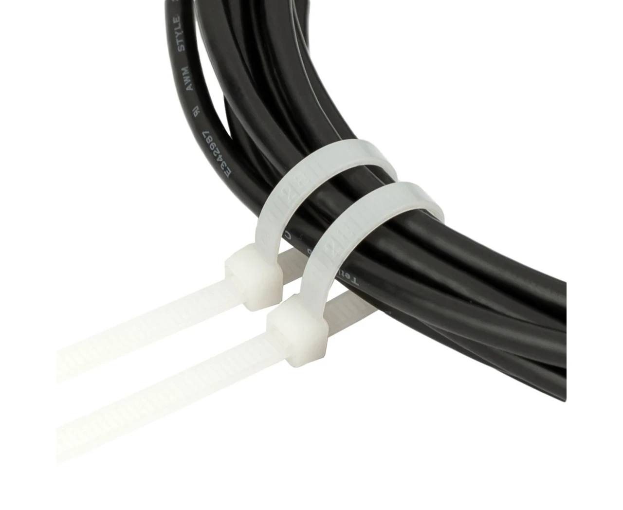 Стяжка нейлоновая 5х300 мм Белый (2412060422) - фото 4