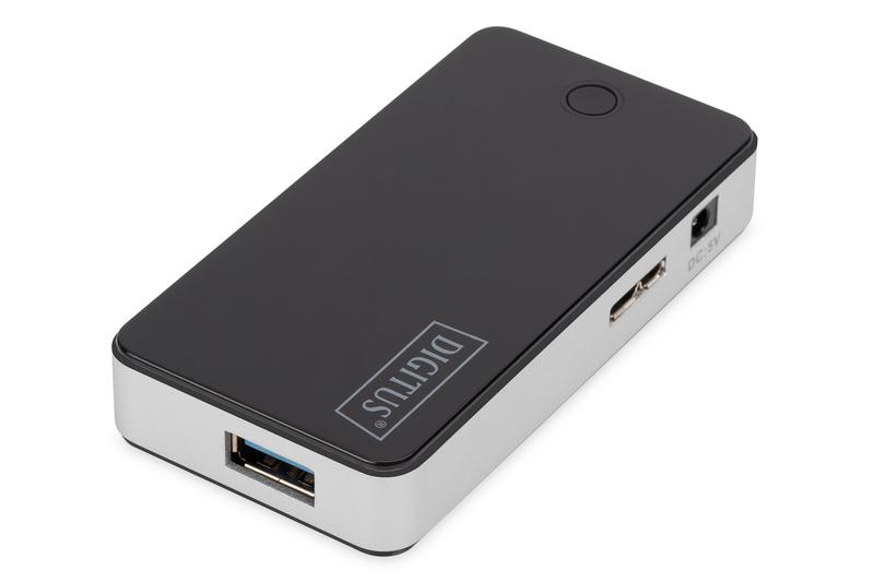 Концентратор Digitus USB 3.0 Hub 4 Port Чорний - фото 2