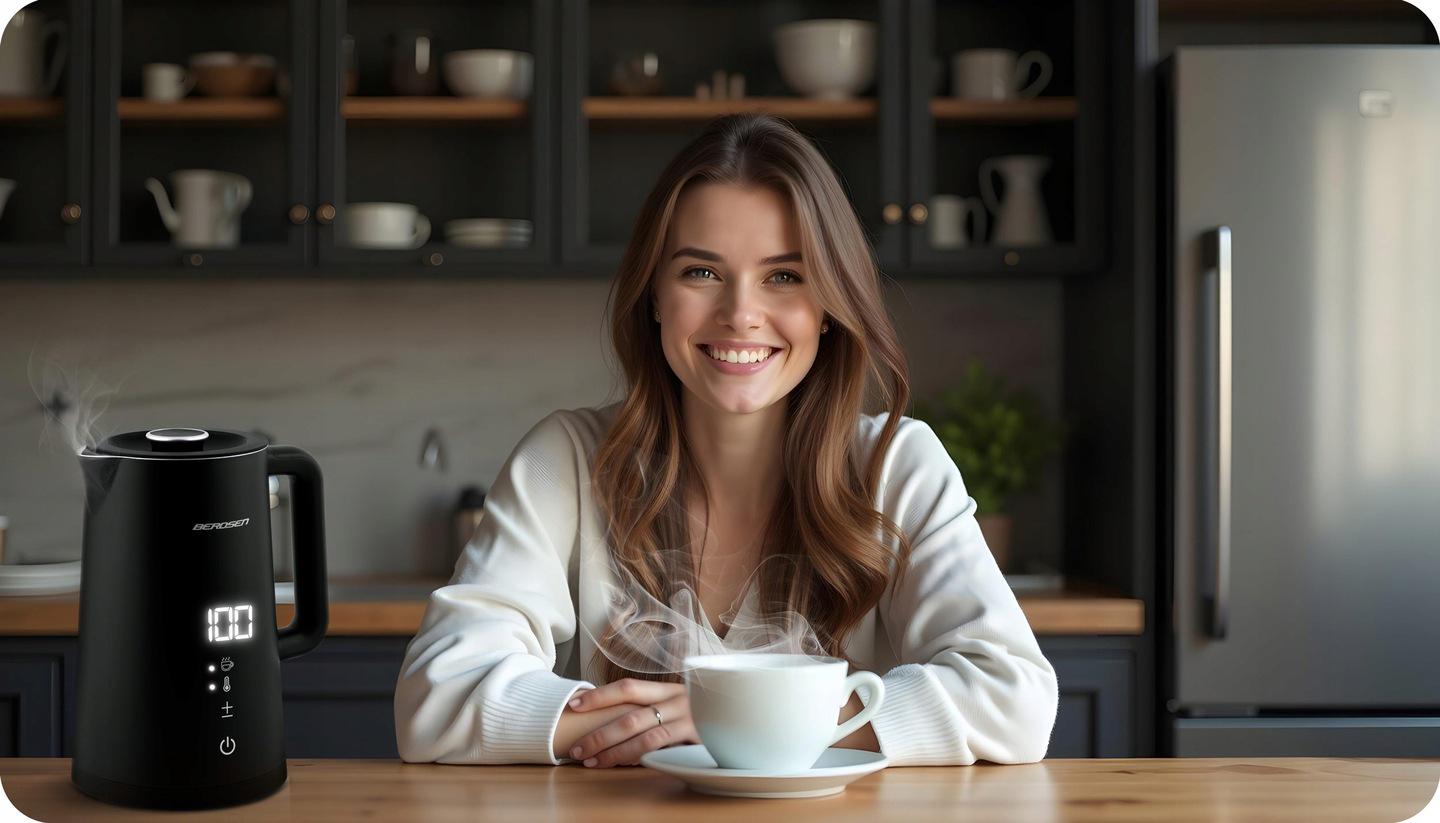 Електрочайник Berdsen BD-709 з сенсорним дисплеєм 1,7 л Чорний (370900) - фото 11 Електрочайник Berdsen BD-709 з сенсорним дисплеєм 1,7 л Чорний (370900) - фото 11