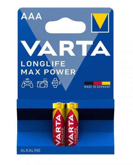 Батарейки Varta Longlife Max Power AAA 2 шт. (ERC-04703101412)
