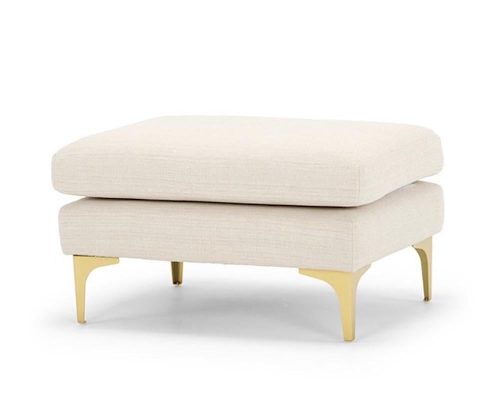 Пуф MeBelle Soho велюр 60x60x45 см Бежевый (0142)