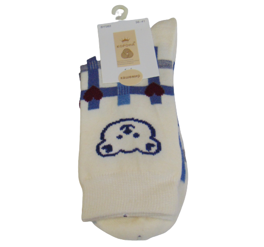 Носки кашемир Корона 582-3 р. 36-41 Белый (1961980094) Носки кашемир Корона 582-3 р. 36-41 Белый (1961980094)