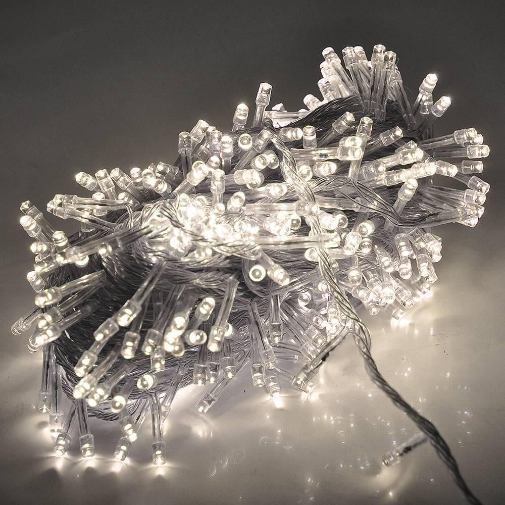 Гірлянда 560 LED Водоспад 8 режимів 3х3 м прозора ізоляція White HOT