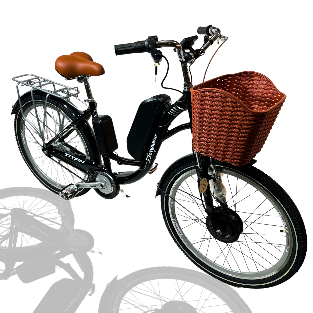 Велосипед с Е-комплектом 26" Bergamo 48В 500 Вт MXUS 12Ah 3апас хода 40 км/Pas-асистент/круиз-контроль/Дисплей LSD-3