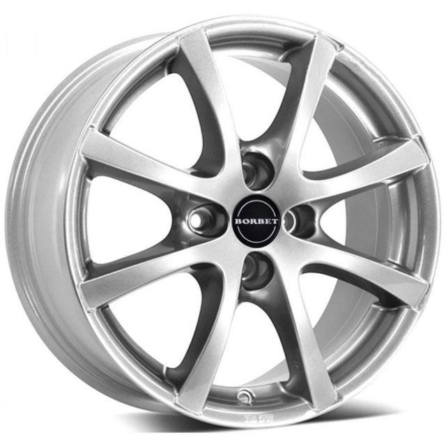 Литі диски Borbet LV4 7x16 4x100 ET38 DIA64 Crystal silver