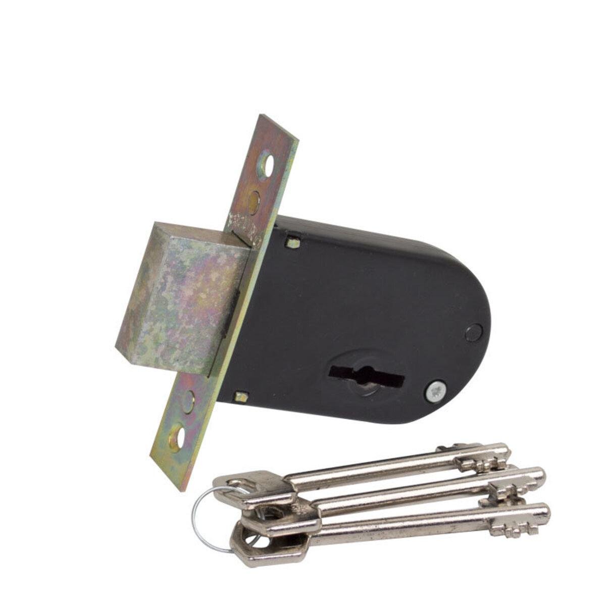 Замок врезной Bruno 157F 3 кл хром